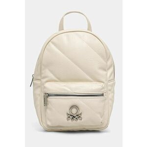 United Colors of Benetton rucsac femei, culoarea bej, mic, cu imprimeu, 62IZDY06H imagine