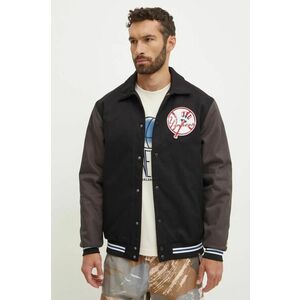 47 brand jachetă bomber din bumbac MLB New York Yankees culoarea negru, de tranzitie, BC017PMILXK636499JK imagine