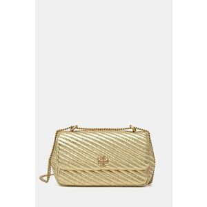 Tory Burch poseta de piele Kira culoarea auriu, 161916.700 imagine