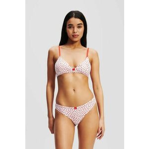 Karl Lagerfeld sutien culoarea alb, bumbac, modelator, A1W47068 imagine