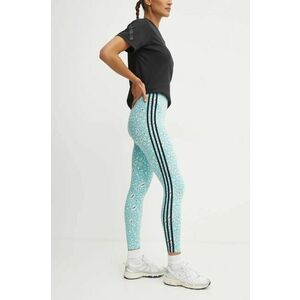 adidas colanti Animal femei, culoarea turcoaz, modelator, IY5008 imagine