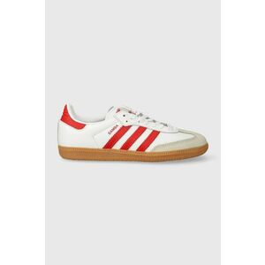 adidas Originals sneakers din piele Samba OG culoarea alb, IF6513 imagine