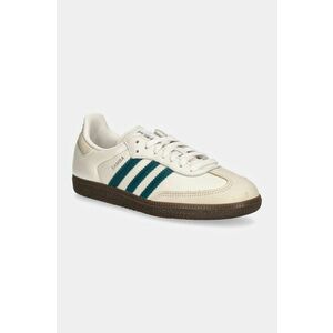 adidas Originals sneakers din piele Samba OG W culoarea bej, IG1963 imagine