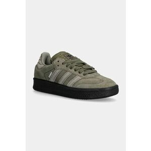 adidas Originals sneakers din piele întoarsă Samba XLG culoarea verde, ID3913 imagine