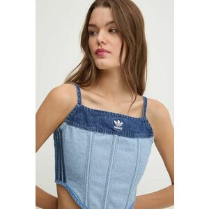 adidas Originals top din denim x Ksenia Schneider neted, IW5671 imagine