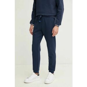 North Sails pantaloni de bumbac pentru copii culoarea albastru marin, neted, 673115 imagine