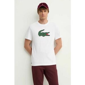 Lacoste tricou barbati, culoarea bej, cu imprimeu, TH7513 imagine