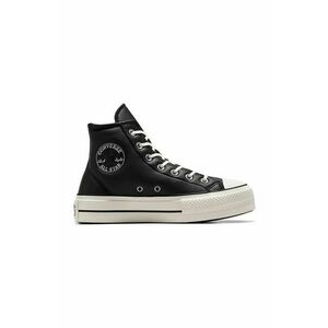 Converse tenisi Chuck Taylor All Star Lift femei, culoarea negru, A11160C imagine