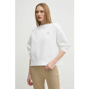 Lacoste bluza femei, culoarea alb, neted, SF5614 imagine