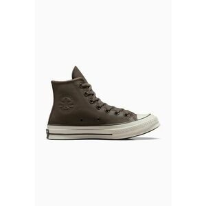 Converse tenisi de piele Chuck 70 culoarea maro, A12347C imagine