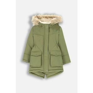 Coccodrillo parka pentru copii culoarea verde, OUTERWEAR GIRL KIDS imagine