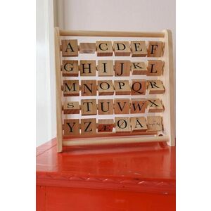 Konges Sløjd jucărie pentru activități ABC WOODEN BLOCK FRAME FSC KS5622 imagine