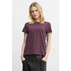 Levi's tricou din bumbac femei, culoarea violet imagine