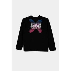 United Colors of Benetton longsleeve din bumbac pentru copii culoarea negru, cu imprimeu, 3EG9C10M6 imagine