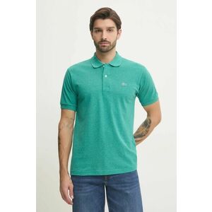 Lacoste polo de bumbac culoarea verde, neted, PH3518 imagine