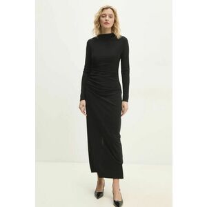 Answear Lab rochie culoarea negru, maxi, mulata imagine