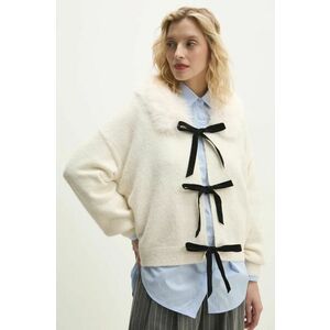 Answear Lab cardigan femei, culoarea bej, călduros imagine