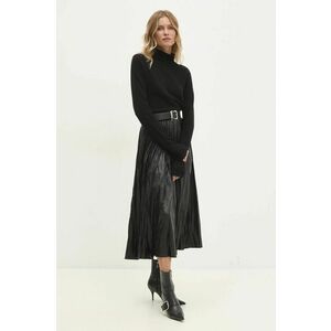 Answear Lab fusta culoarea negru, midi, evazati imagine