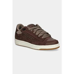 Reebok Classic sneakers din piele întoarsă Club C Bulc culoarea maro, 100211204 imagine