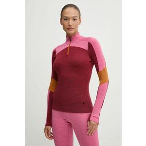 Smartwool longsleeve funcțional culoarea bordo, SW002833 imagine