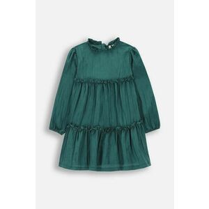 Coccodrillo rochie fete culoarea verde, mini, evazati, ELEGANT JUNIOR GIRL imagine