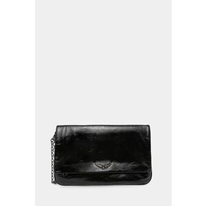 ZADIG&VOLTAIRE poseta de piele culoarea negru, LWBA02530 imagine