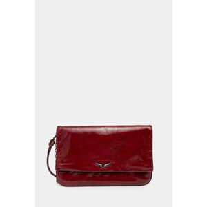 ZADIG&VOLTAIRE poseta de piele culoarea bordo, LWBA02530 imagine