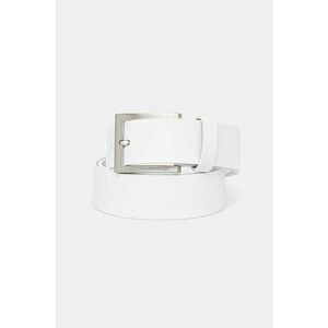 Karl Lagerfeld curea de piele barbati, culoarea alb, 551498.815300 imagine