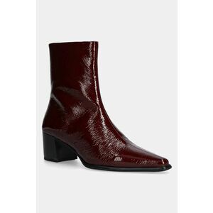 Vagabond Shoemakers cizme de piele GISELLE femei, culoarea bordo, cu toc drept, 5854-060-38 imagine