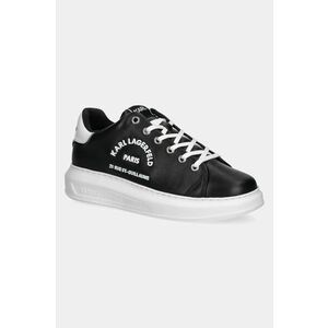 Karl Lagerfeld sneakers din piele KAPRI culoarea negru, KL62539K imagine