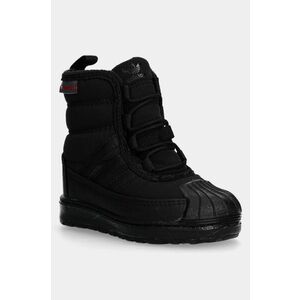 adidas Originals cizme de iarna pentru copii SUPERSTAR 360 BOOT 2.0 culoarea negru, ID9724 imagine