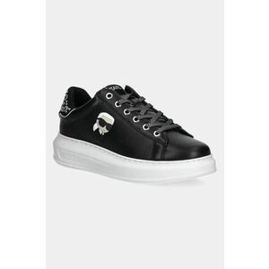 Karl Lagerfeld sneakers din piele KAPRI NFT culoarea negru, KL62529M imagine