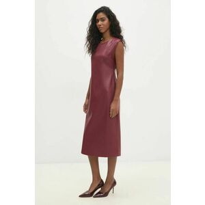 Answear Lab rochie culoarea rosu, midi, drept imagine