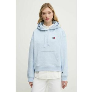 Tommy Jeans hanorac de bumbac femei, cu glugă, cu imprimeu, DW0DW19414 imagine