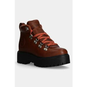 Timberland bocanci de piele Stone Street femei, culoarea maro, cu platforma, TB0A27VJEM61 imagine