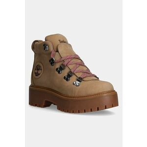 Timberland bocanci din nubuc Stone Street culoarea maro, cu platforma, TB0A27VJEN31 imagine