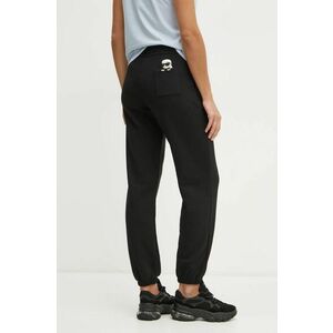 Karl Lagerfeld pantaloni de trening culoarea negru, cu imprimeu, A1W10130 imagine