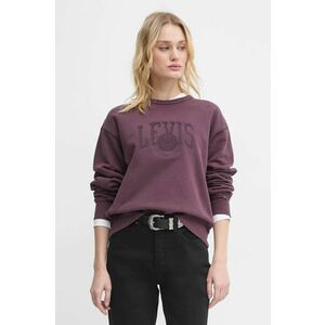 Levi's bluza femei, culoarea violet, cu imprimeu imagine