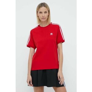 adidas Originals tricou 3-Stripes femei, culoarea roșu, IR8050 imagine