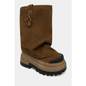 Naked Wolfe pantofi Disturb culoarea maro, cu platforma, Disturb Canvas Toffee imagine