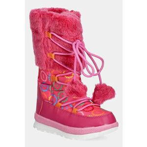 Agatha Ruiz de la Prada cizme de iarna copii culoarea roz imagine