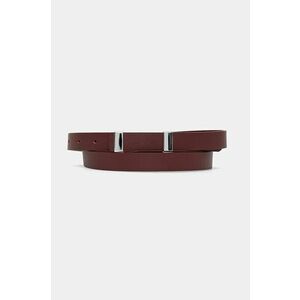 Answear Lab curea de piele femei, culoarea bordo imagine