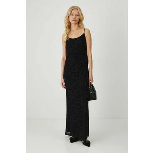 Medicine rochie culoarea negru, maxi, mulata imagine