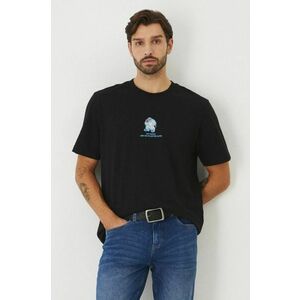 Medicine tricou din bumbac barbati, culoarea negru, cu imprimeu imagine