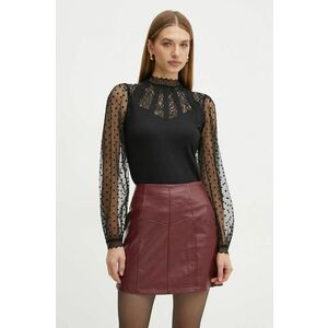 Morgan bluza femei, culoarea negru, neted imagine