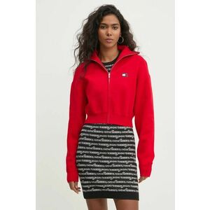 Tommy Jeans cardigan din amestec de lana culoarea rosu, DW0DW19886 imagine