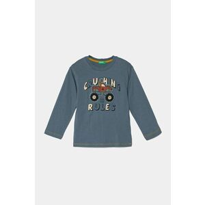 United Colors of Benetton longsleeve din bumbac pentru copii cu imprimeu, 3EG9G10GJ imagine