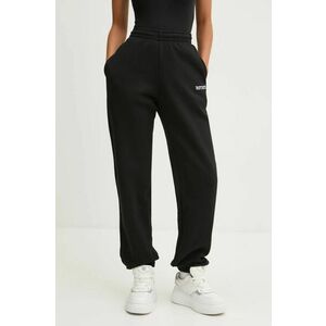 Rotate pantaloni de trening din bumbac culoarea negru, neted, 113428100 imagine