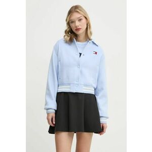 Tommy Jeans geaca din amestec de lana de tranzitie, oversize, DW0DW20165 imagine