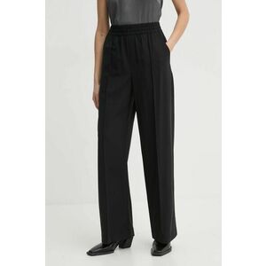 A.L.C. pantaloni de lana Jackson culoarea negru, drept, high waist, 2PANT00141 imagine